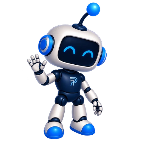 Pip, Plenipo’s mascot, waving hello